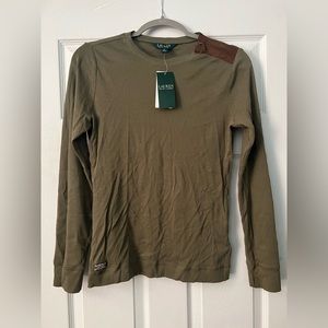 Polo Ralph Lauren Women’s Long Sleeve with Elbow Patch Top